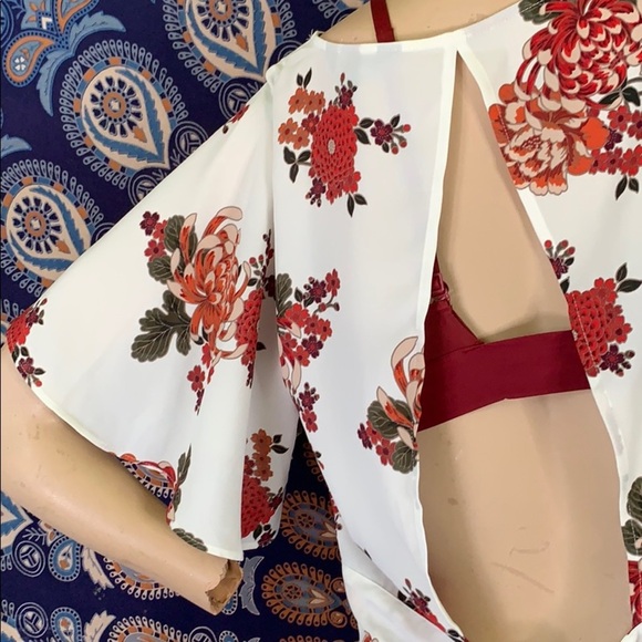 floral crop top - Picture 6 of 8